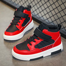 Load image into Gallery viewer, Brand Kids Board Shoes High Top Boys Girls Sneakers Leather Waterproof