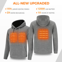 Load image into Gallery viewer, Heated Pullover Hoodies with Battery Pack 12000mAh for Men & Women