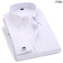 Load image into Gallery viewer, Classic French Cufflinks Men's Business Dress Long Sleeve Shirt