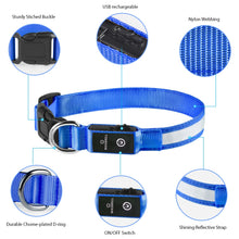 Load image into Gallery viewer, MASBRILL Light Dog Collar USB Charging Rechargeable Waterproof - sunnydayhomedecorboutique