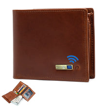 Load image into Gallery viewer, Smart Anti-lost Wallet -compatible Leather Short Credit Card Holders Male
