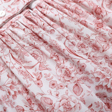 Load image into Gallery viewer, Pettigirl Autumn Christmas Children Infant Pink Floral Hand Smoccked Dresses Kids For Toddler Girls Back to School 2345681012Y - sunnydayhomedecorboutique