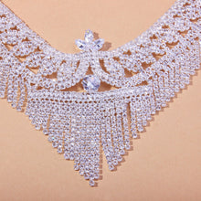 Load image into Gallery viewer, Bridal Jewelry Sets for Women Wedding Accessories Hollow Crystal Necklace Set African Jewelry - sunnydayhomedecorboutique