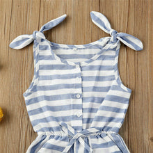 Load image into Gallery viewer, Baby Girl Stripe Clothes Sleeveless Jumpsuit Outfit Sunsuit Clothes - sunnydayhomedecorboutique