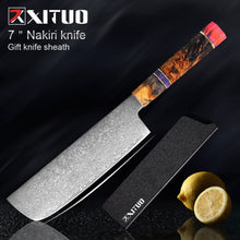 Load image into Gallery viewer, Kitchen Chef Knife High Quality VG10 Japanese Damascus Steel