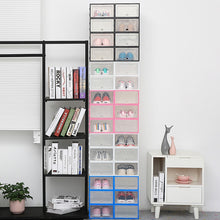 Load image into Gallery viewer, 6Packs Transparent Shoe Box Shoes Organizers Plastic Thickened Foldable - sunnydayhomedecorboutique