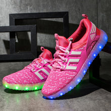 Load image into Gallery viewer, New USB Rechargeable Luminous Kids Sneakers Boys & Girls