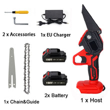 Load image into Gallery viewer, 6 Inch Removable Mini Pruning Electric Chainsaw