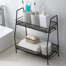 Load image into Gallery viewer, Hollow Shelf Metal Cosmetics Desktop Storage Bathroom Accessories Organizer