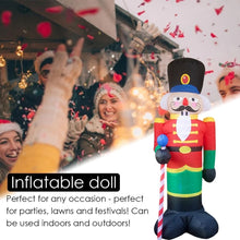 Load image into Gallery viewer, 2.4M Giant Soldier Model Nutcracker Christmas Inflatable LED Light Up Decor - sunnydayhomedecorboutique