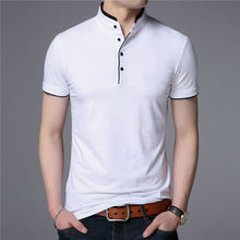Load image into Gallery viewer, New Style Mandarin Collar Short Sleeve Tee Shirt Men - sunnydayhomedecorboutique