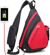 Load image into Gallery viewer, Men and Women Shoulder Bags USB Charge Crossbody Bag - sunnydayhomedecorboutique