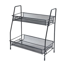 Load image into Gallery viewer, Hollow Shelf Metal Cosmetics Desktop Storage Bathroom Accessories Organizer