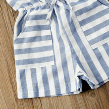 Load image into Gallery viewer, Baby Girl Stripe Clothes Sleeveless Jumpsuit Outfit Sunsuit Clothes - sunnydayhomedecorboutique