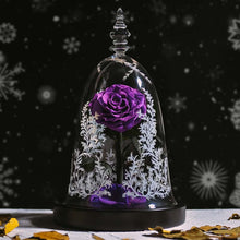 Load image into Gallery viewer, Valentine Gifts Beauty and The Beast Preserved Roses In Glass Forever Eternal Rose Flowers Wedding Valentine Gift for Girlfriend
