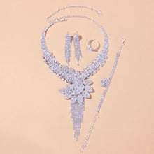 Load image into Gallery viewer, Stonefans Luxury for Women Accessories, Necklace Bracelet Earring Ring Set - sunnydayhomedecorboutique