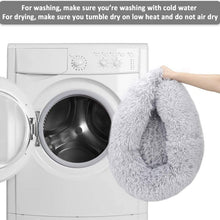 Load image into Gallery viewer, Donut Cat Bed Round Plush Pet Bed for Cats Dogs