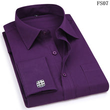 Load image into Gallery viewer, Classic French Cufflinks Men's Business Dress Long Sleeve Shirt
