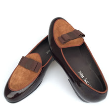 Load image into Gallery viewer, New Handmade Men Brown Banquet Leather Loafers