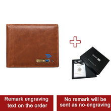 Load image into Gallery viewer, Smart Anti-lost Wallet -compatible Leather Short Credit Card Holders Male