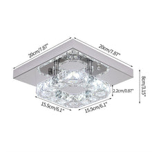 Load image into Gallery viewer, Modern LED Crystal Chandelier Lighting Mirror Rings  Ceiling Lamp - sunnydayhomedecorboutique
