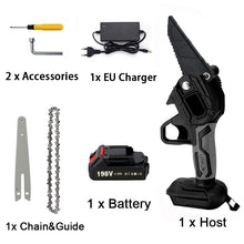 Load image into Gallery viewer, 6 Inch Removable Mini Pruning Electric Chainsaw
