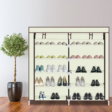 Load image into Gallery viewer, Portable Shoe Rack Closet Fabric Cover Shoe Storage Organizer - sunnydayhomedecorboutique
