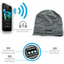 Load image into Gallery viewer, Bluetooth Beanie V5.0 Bluetooth Hat Wireless Earphone