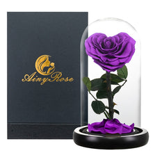 Load image into Gallery viewer, Roses In Glass Dome 5 Flower Heads Rose