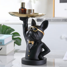 Load image into Gallery viewer, French Bulldog Sculpture Dog Statue Jewelry Storage Table Decoration