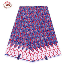 Load image into Gallery viewer, African Wax Prints Fabric Polyester Ankara Bazin High Quality 6 Yards 3 Yards African Fabric