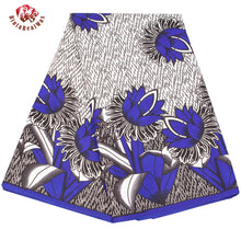 Load image into Gallery viewer, African Wax Prints Fabric Polyester Ankara Bazin High Quality 6 Yards 3 Yards African Fabric