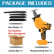 Load image into Gallery viewer, 18V 3000rpm/min Cordless Electric Reciprocating Saw Variable Speed Metal Wood Cutting Tool Electric Saw for Makita 18V Battery - sunnydayhomedecorboutique