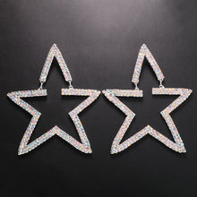 Load image into Gallery viewer, Stonefans New Large Pentagram Drop Earrings