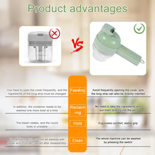 Load image into Gallery viewer, 4 In1 Electric Vegetable Cutter Multifunctional Vegetable Chopper