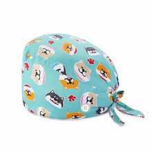 Load image into Gallery viewer, Adjustable Cotton Cap Nurse Dentist Cap Kitchen Pet Shop