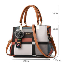 Load image into Gallery viewer, PU Leather Casual Crossbody Bags for Women Tote Handbag Large Capacity