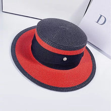 Load image into Gallery viewer, Women hat, sun hat, ladies straw hat, fedora top hat men and women