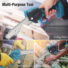 Load image into Gallery viewer, 6 Inch Removable Mini Pruning Electric Chainsaw