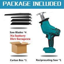 Load image into Gallery viewer, 18V 3000rpm/min Cordless Electric Reciprocating Saw Variable Speed Metal Wood Cutting Tool Electric Saw for Makita 18V Battery - sunnydayhomedecorboutique