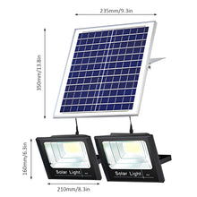 Load image into Gallery viewer, Outdoor LED Wall Lamp Solar Spotlight with Remote Control 2 Heads Split