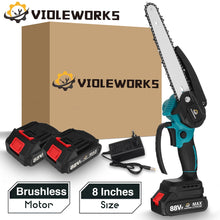 Load image into Gallery viewer, 88VF Brushless 8 Inch Electric Chain Saw Rechargeable Handheld