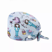 Load image into Gallery viewer, Adjustable Cotton Cap Nurse Dentist Cap Kitchen Pet Shop