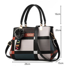 Load image into Gallery viewer, PU Leather Casual Crossbody Bags for Women Tote Handbag Large Capacity