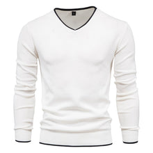 Load image into Gallery viewer, Male Sweaters Men Pullover Autumn Cotton V-Neck Slim Sweater