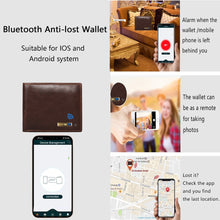 Load image into Gallery viewer, Smart Anti-lost Wallet -compatible Leather Short Credit Card Holders Male