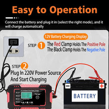 Load image into Gallery viewer, Full Automatic Car Battery Charger 12V