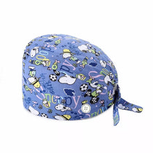 Load image into Gallery viewer, Adjustable Cotton Cap Nurse Dentist Cap Kitchen Pet Shop