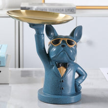 Load image into Gallery viewer, French Bulldog Sculpture Dog Statue Jewelry Storage Table Decoration