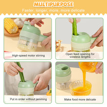 Load image into Gallery viewer, 4 In1 Electric Vegetable Cutter Multifunctional Vegetable Chopper